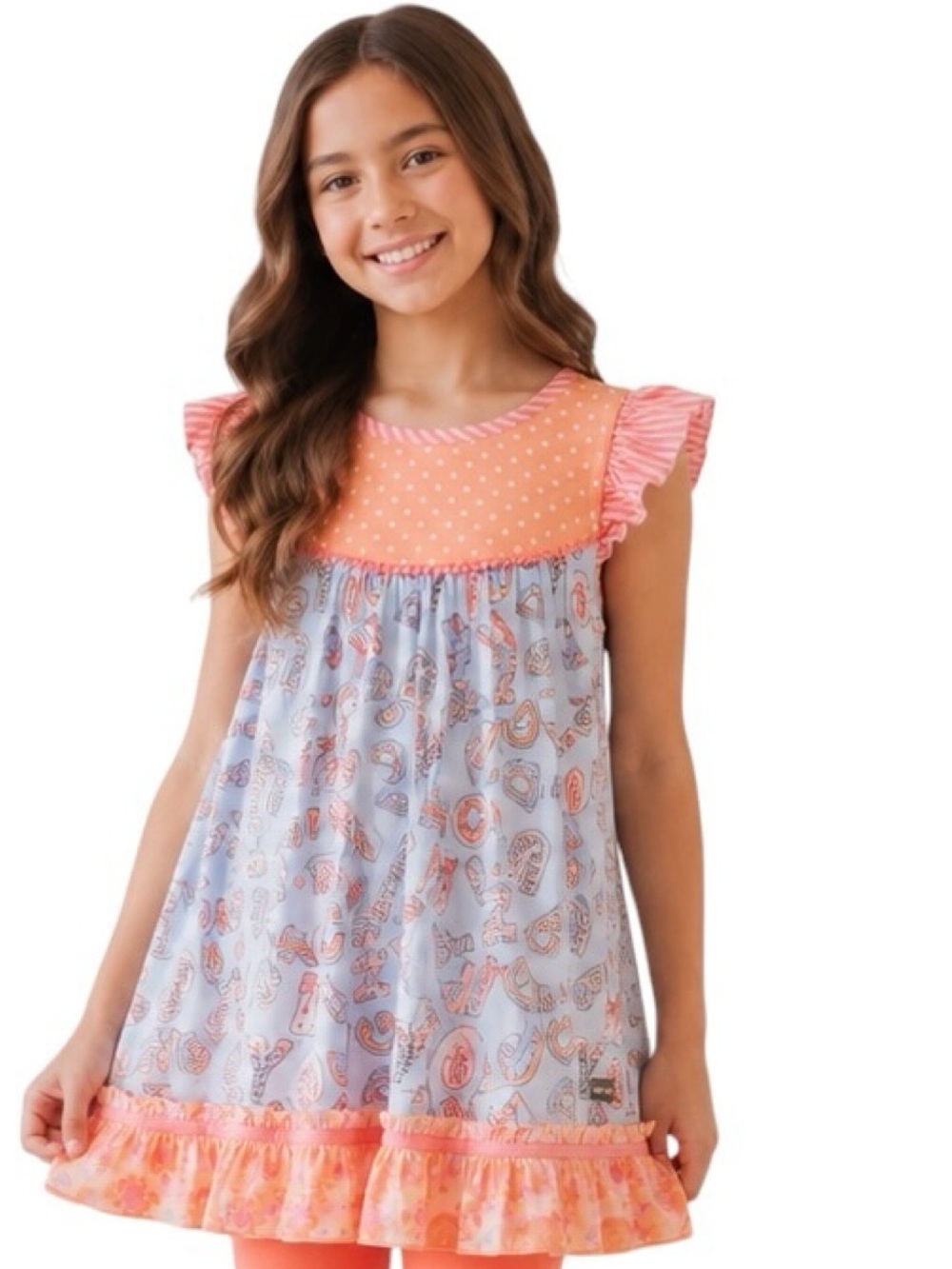 Whimsical Matilda Jane Alphabet Parade Dres Girls Size 16Y NWOT